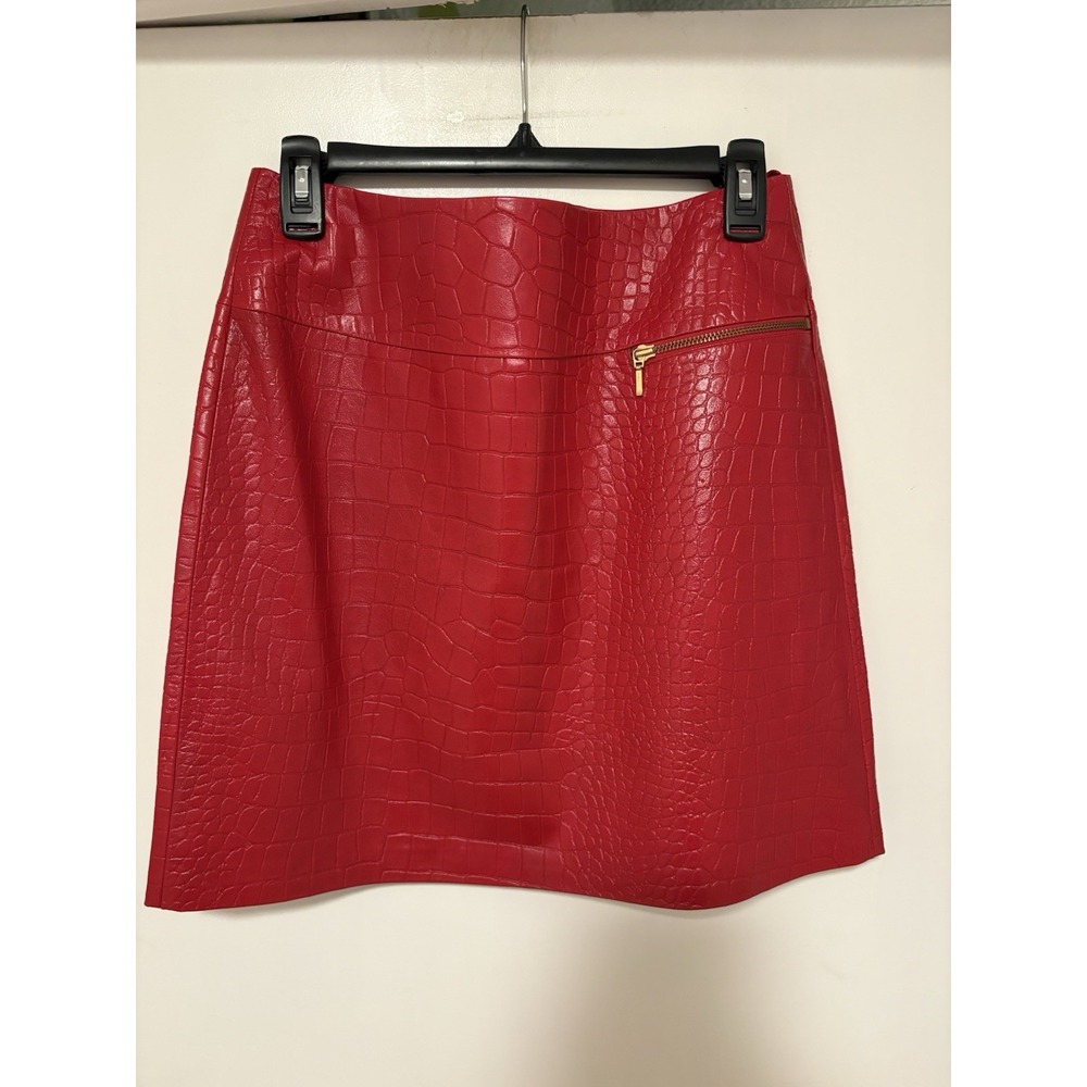 Vintage Cache Women's Leather Skirt Size 4 NWT